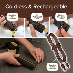 Brosse de nettoyage de barbecue rotative sans poils <span class=keywords><strong>SEB</strong></span>, sans fil/rechargeable, en acier inoxydable 304, pour nettoyage intensif des grilles extérieures - Product Image 4