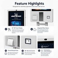 Kiosque de paiement en libre-service VISION POS 32 pouces Windows I5 8 Go 256 Go SSD avec lecteur de codes-barres et SDK pour la billetterie et le stationnement