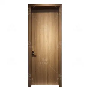Fabricante profissional laminação porta pele laminada MDF porta para quarto melamina madeira porta com trava