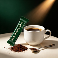 Poudre instantanée de café vert Ganoderma Slim, café aux herbes naturelles pour soutenir le métabolisme