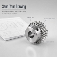 Service de fraisage CNC sur mesure, engrenage droit en acier, pièces usinées de précision OEM pour l'axe de transmission du moteur