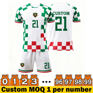 Ensemble de maillots de football pour hommes, veste rétro d'entraînement de club avec motif de logo personnalisé, respirante, légère, séchage rapide, haute qualité - Product Image 3