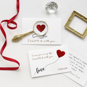 Cartes de vœux, cartes d'invitation, cartes cadeaux pour la Saint-Valentin, <span class=keywords><strong>anniversaire</strong></span> de mariage, cartes postales d'amour, vente chaude - Product Image 6