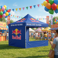Tente pop-up professionnelle CATC avec cadre en aluminium, impression de logo personnalisée, imperméable, pliable, auvent publicitaire pour les expositions sportives