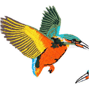 Mbroidery-Parche de pájaro para ropa, accesorios decorativos para Vaqueros, parche de tela pequeño de hierro - Product Image 2