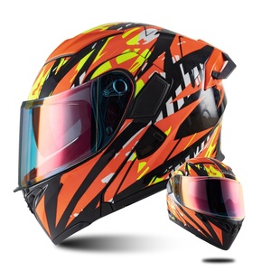 Jiekai Yeni Gelen Renkler DOT Onaylı ABS Yüksek Kaliteli Tam Yüz Açılır Kapanır Modüler Motosiklet Kaskı Çift Vizörlü - Product Image 3