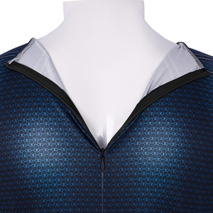 Costume de cosplay Superman Man of Steel pour homme adulte, combinaison Zentai avec ceinture à boucle dorée texturée et ensemble d'emblèmes de poitrine - Product Image 3