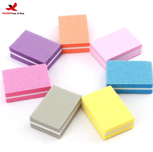 Lima de Uñas Desechable Personalizada con Descuento, Lima de Doble Cara de Esponja EVA y Papel de Lija, Mini Pulidor de Uñas de 3.5x2.5x1.2cm - Product Image 1