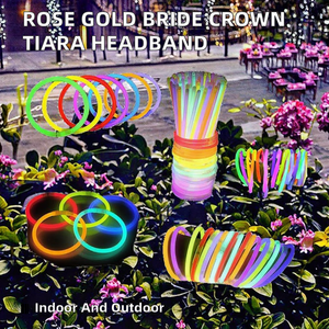 DAMAI Diadema de Corona de Novia en Oro Rosa para el Día de los Inocentes, Decoración para Despedida de Soltera, Regalo para Noche de Chicas, Tiara para Futura Novia - Product Image 2