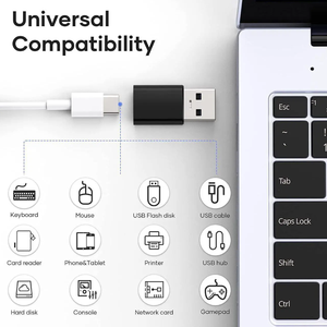 Juego de 4 Adaptadores USB-C 3.1 con Convertidor Tipo C Compatible con Teléfonos Inteligentes Android, Computadoras Portátiles, Tabletas <span class=keywords><strong>MacBook</strong></span> - Negro - Product Image 6