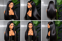 Perruques Lace Front en Cheveux Humains Vierges Double Drawn 13x4, Bob Ultra-Lisse, Dentelle Transparente, Cheveux Chinois Vierges de Qualité Mink