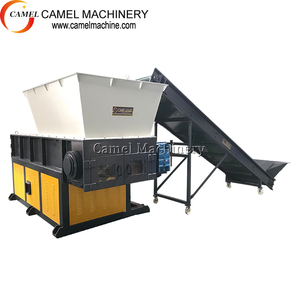 Tiếng ồn thấp khối Nhựa trục đơn băm nhỏ máy chất thải Cáp phim vải nhựa Pallet trống Shredder trituradora - Product Image 2