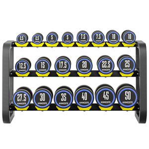 Ensemble d'haltères en caoutchouc de haute qualité, sans odeur, à poids fixe, haltères ronds pour la <span class=keywords><strong>musculation</strong></span> à domicile - Product Image 6