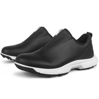 Chaussures de golf imperméables pour hommes, dernières tendances, haute qualité, fabrication sur mesure, style slip-on avec fermeture éclair.