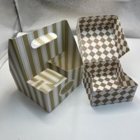 Porte-gobelets et boîte à biscuits pliables en carton gaufré personnalisé 350G