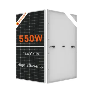 太阳能电池板欧盟库存单PERC电池板550W 545W 540W PERC 182太阳72M H8太阳能电池板中国