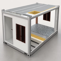 Maison préfabriquée modulaire extensible portable en panneaux sandwich pliables à montage rapide