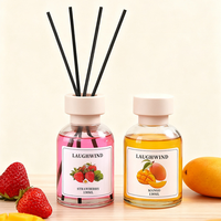 Difusor de Aroma con Varillas de Ratán, Aroma a Frutas, Serie Frutal para Interiores, Líquido Colorido, Ideal para Baño y Aseo, Venta al Por Mayor de Fábrica