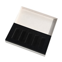 Boîte cadeau écologique avec logo personnalisé Boîte à rouge à lèvres magnétique cosmétique en relief de luxe Emballage avec insertion Eva