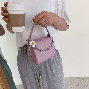 Popular New Mini Fashion Women's Stone Patterned Chain Crossbody Bag Small <b>Square</b> Bag Small Handbag Design for Ladies - Product Image 6