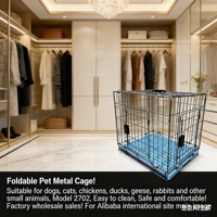 Jaula Plegable, Resistente y Moderna para Mascotas, Ecológica, Modelo 2702, para Todas las Estaciones, Cómoda y Fácil de Limpiar |   Perros, Gatos, Conejos, Pollos