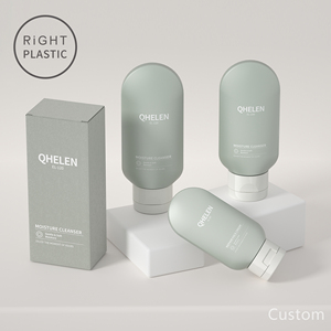 EL bán buôn chai nhựa bao bì container tùy chỉnh Frosted mỹ phẩm Kem chống nắng Mặt Sữa rửa mặt nhựa bóp ống cap - Product Image 4