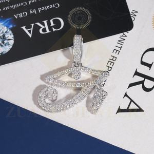 RTS จี้เพชรโมอิส925สีเงินสีขาวชุบทองจี้น้ำแข็งพร้อมจัดส่งเครื่องประดับที่ดี - Product Image 3