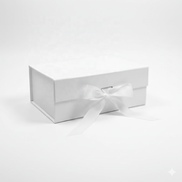 Stock de boîte-cadeau de luxe à fermeture magnétique en gros boîte-cadeau de Noël personnalisée en papier rigide pour mariage