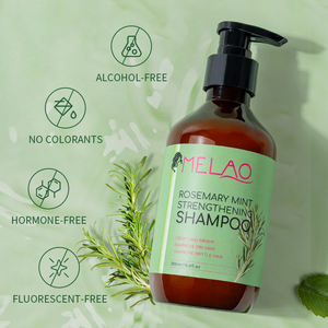 Champú Fortalecedor de Romero y Menta MELAO OEM con Biotina, Limpia y Ayuda a Fortalecer el Cabello Débil y Quebradizo - Product Image 4