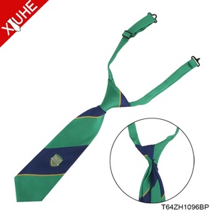 Cravates pré-nouées en polyester personnalisées, cravates d'école avec logo, cravates paresseuses à logo pour enfants, cravates d'école à prix abordable - Product Image 4