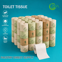 Rouleaux de papier toilette sans plastique en gros, écologiques, emballés dans du papier, personnalisables avec votre marque, directement de l'usine