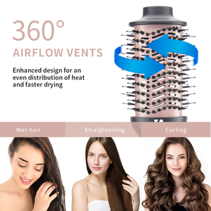 Escova de Ar Quente PRITECH com Cabeçotes Destacáveis Secadoras de Cabelo Escova Secadora Volumizadora 1200w Secador de Cabelo em Uma Etapa - Product Image 4