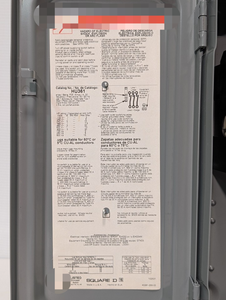 PLC-programmeercontroller HU361 zware uitvoering ontkoppelingschakelaar, 30A, 600V, 3-polig, NEMA 1 - Product Image 3