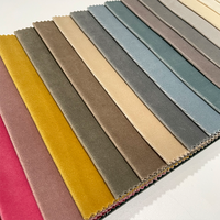 Tissu de canapé usine en gros allemagne velours personnalisé tissu solide uni pour le textile à la maison