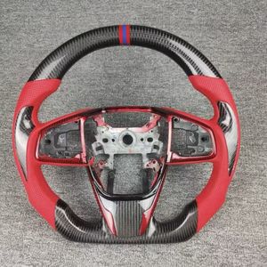 Volante Deportivo de Fibra de Carbono con LED Personalizado en Oferta para <span class=keywords><strong>Honda</strong></span> Accord <span class=keywords><strong>Civic</strong></span> CR-V - Product Image 1