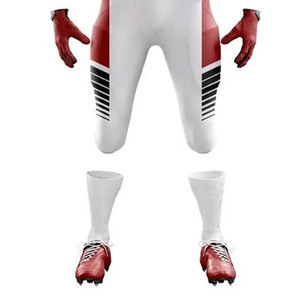 Ensembles de maillots de football américain personnalisés de qualité supérieure, en polyester, respirants, confortables, à manches courtes, séchage rapide - Product Image 6