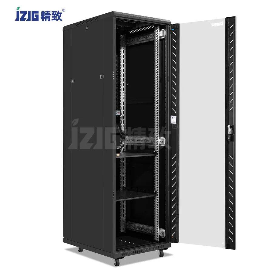 42U Server Rack Cabinet Date Center IT Network Equipment Rack Enclosure with Casters