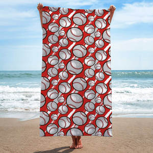 FF3882 Impression 3D Football Yoga Gym Piscine <span class=keywords><strong>Serviette</strong></span> de <span class=keywords><strong>bain</strong></span> à séchage rapide <span class=keywords><strong>Serviette</strong></span> de plage surdimensionnée en microfibre très absorbante sans sable - Product Image 4