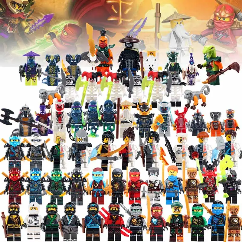 Hete Verkoop Super Heroes Kai Jay Cole Zane Nya Lloyd Met Wapens Actie Mini Figures Ninjagoings Bouwstenen Speelgoed Voor kinderen