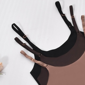 ABD Yerel Stokları 3'lü Paket Kadınlar için Dikişsiz Kablosuz <span class=keywords><strong>S</strong></span>ütyen ve Tanga Külot Takımları, Görünmez İç Giyim - Product Image 3