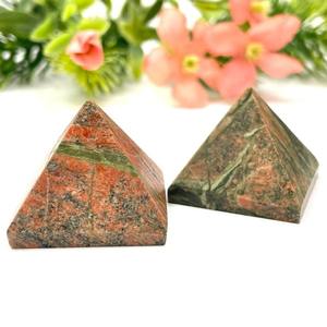 Cristal de Unakita Natural Tallado a Mano de Alta Calidad al por Mayor, Pirámide de Cristal, Marca CrystalHola para Decoración del Hogar y Feng Shui - Product Image 3