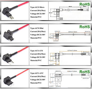 Fabrication professionnelle chinoise de prises de fusibles pour voiture 12V, ajout d'un circuit, mini micro2 standard et prises de fusibles à profil bas pour voiture, camion, bateau - Product Image 3