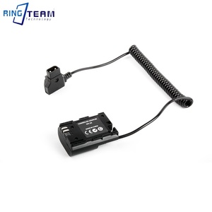LP-E6 Câble enroulé de connecteur D-Tap de batterie factice rechargeable pour appareil photo <span class=keywords><strong>Canon</strong></span> R5 <span class=keywords><strong>R5C</strong></span> R6 5DII III 5DIV 5D4 6D 6DII 60D 70D 80D. - Product Image 3