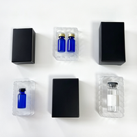 Boîte d'emballage personnalisée en carton mat écologique de qualité supérieure pour flacon vide de 3 ml, avec plateau en plastique pliable pour l'emballage