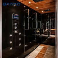 Salle de bain intégrée avec douche et sauna vapeur de style européen, avec dimensions et configuration personnalisées
