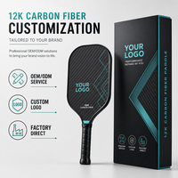 Raquette de pickleball en fibre de carbone T700 conforme aux normes USAPA, 16 mm, design Lingjun Contour Line, Pro Entertainment, logo personnalisé, OEM ODM