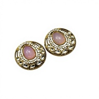 Anting-anting stud geometri trendy berbahan alloy dengan berlian imitasi, perhiasan buatan tangan, hadiah untuk wanita, cocok untuk acara pernikahan & pesta