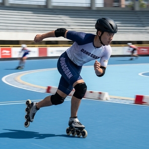 Uniforme de Patinaje de Velocidad con Estampado por Sublimación, Diseño Personalizado, Ropa Deportiva Transpirable de Poliéster para Competencia y Entrenamiento Diario - Product Image 5