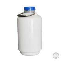 Conteneur sous pression pour azote liquide blanc 3,1 L en alliage d'aluminium pour le stockage du sperme, thermos pour l'insémination, facile à utiliser