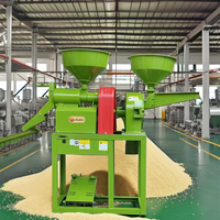 Moulin à riz combiné automatique mini-broyeur à marteaux pour céréales et riz, vente en gros d'usine